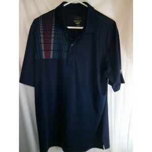 Greg‎ Norman Legends Golf Polo Shirt Performance Short Sleeve Blue M